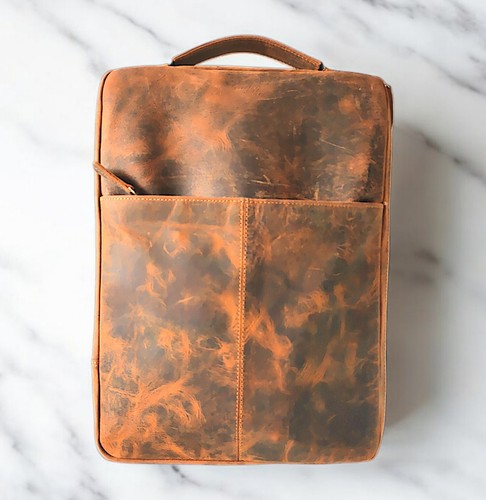 Real leather laptop - real,